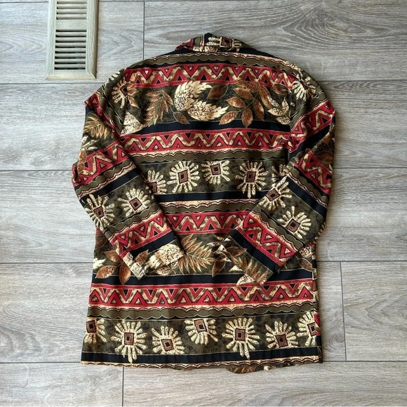 Vintage Hot Stuff Floral Pattern Western Style Lightweight Blazer Made in USA - Picture 13 of 16